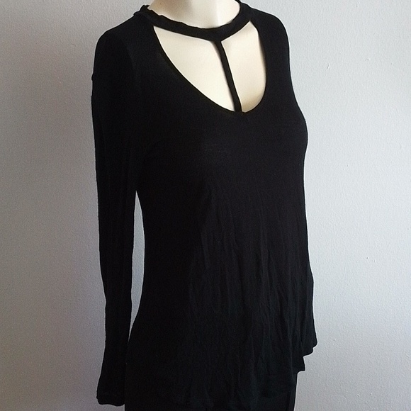 Long Sleeve T-neckline Tee - Picture 1 of 4